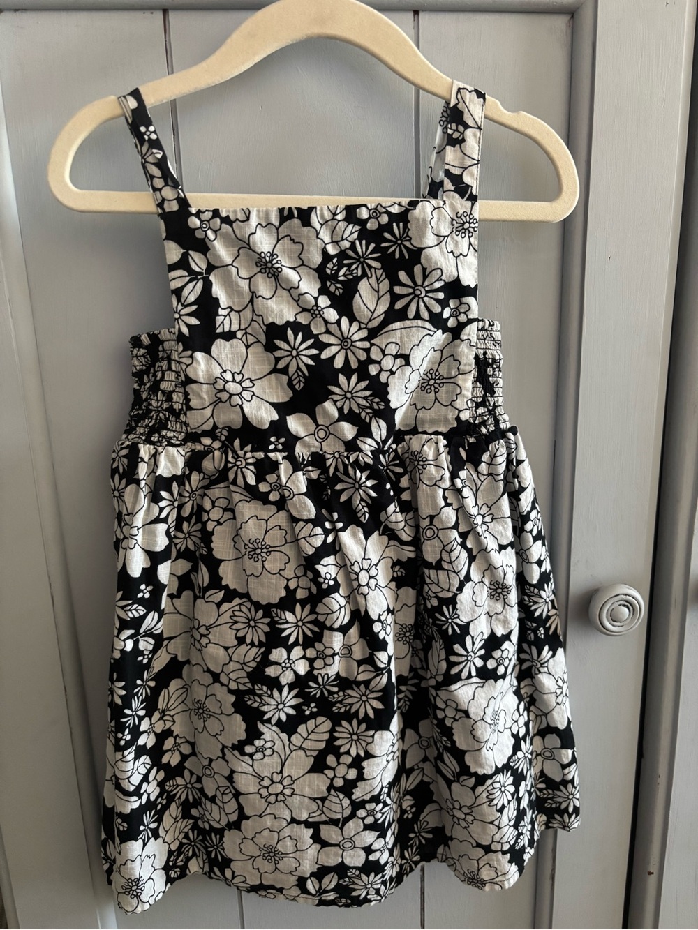 GAP Black and White Floral Sundress for Girls